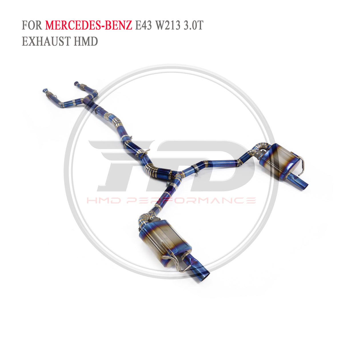 Mercedes-Benz E43 W213 3.0T Valved Catback Titanium Racing Grade Exhaust System - 5