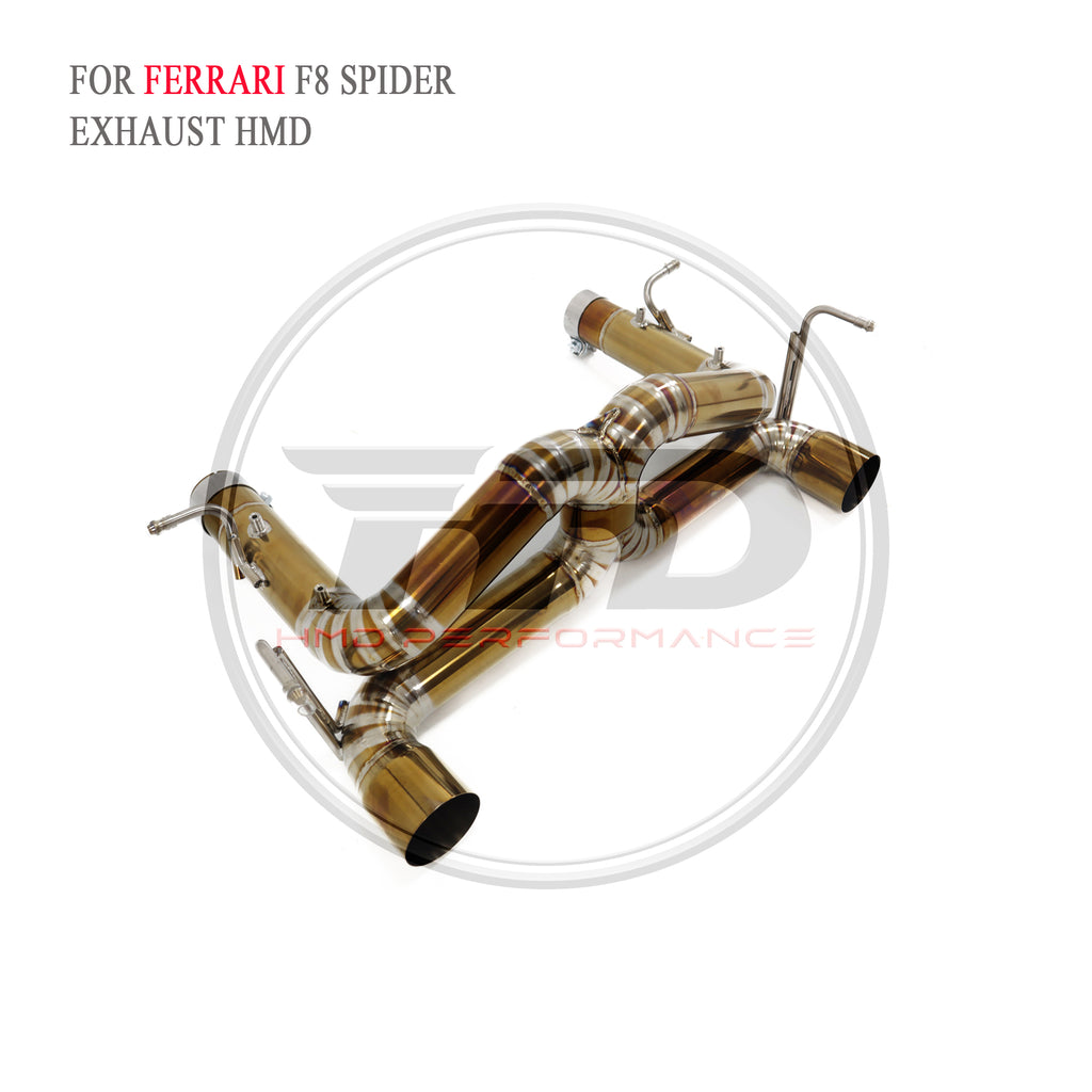 Ferrari F8 Spider catback Titanium Racing Grade Exhaust System - 4