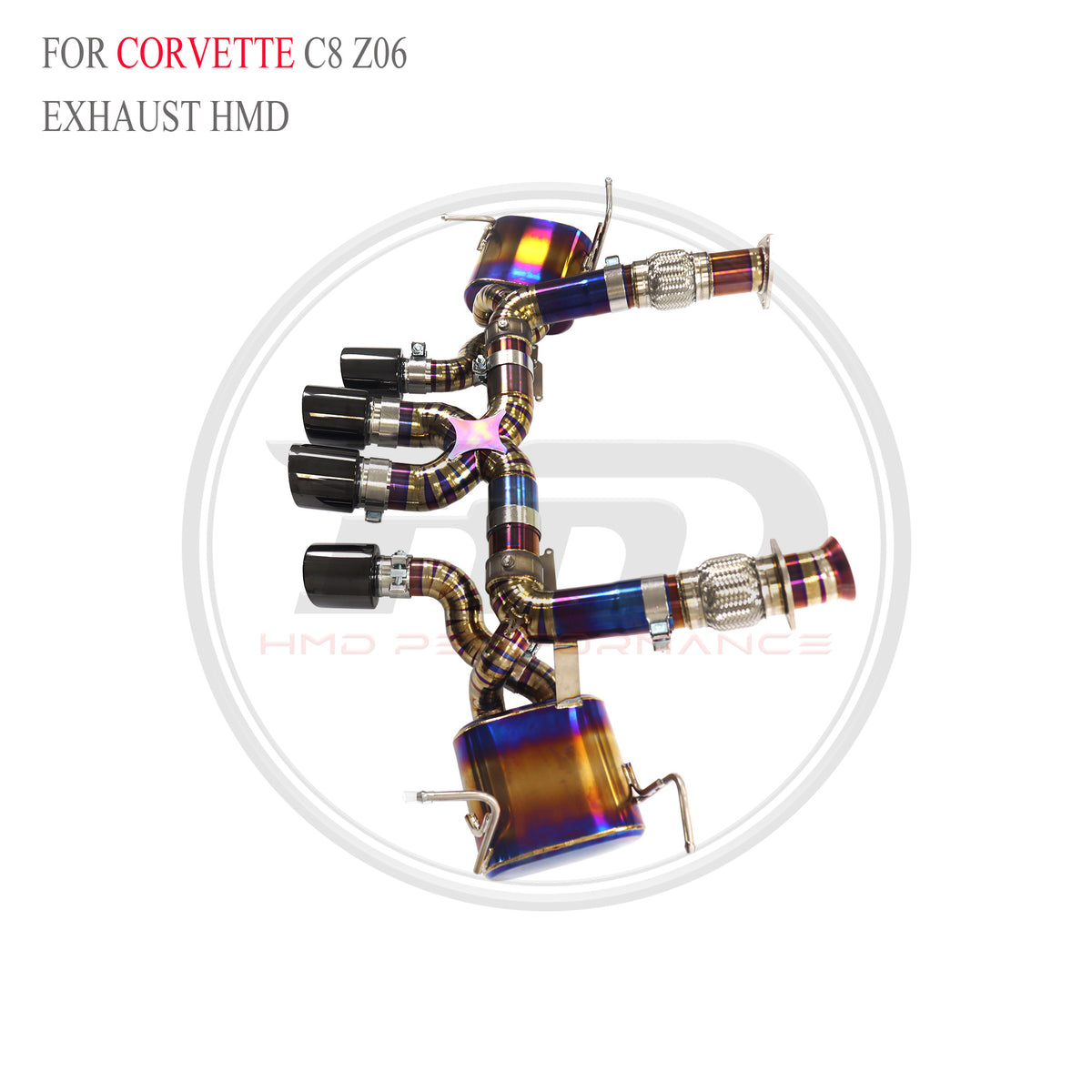Corvette C8 Z06 Valved Axle-Back Titanium Racing Grade Exhaust System - 2