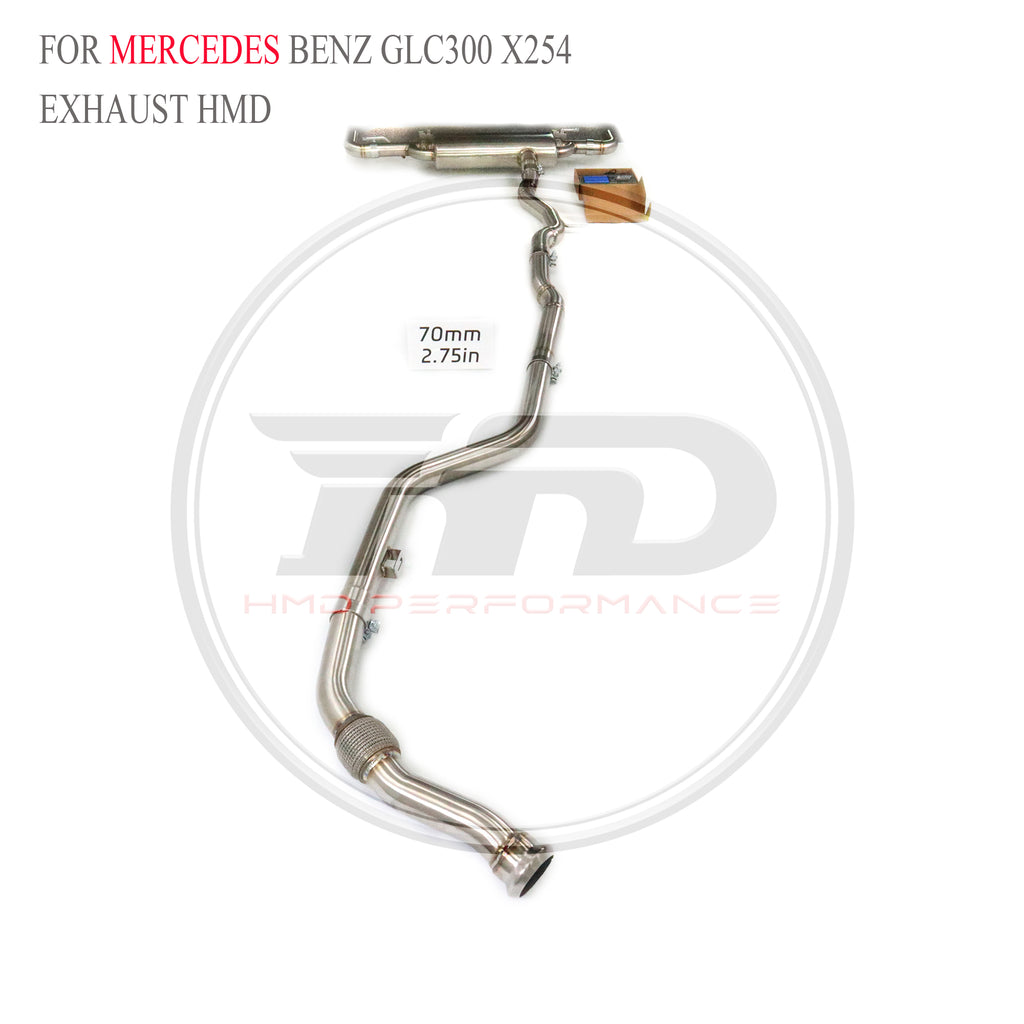 Mercedes-Benz GLC300 X254 Valved Catback SUS304 Racing Grade Exhaust System - 6