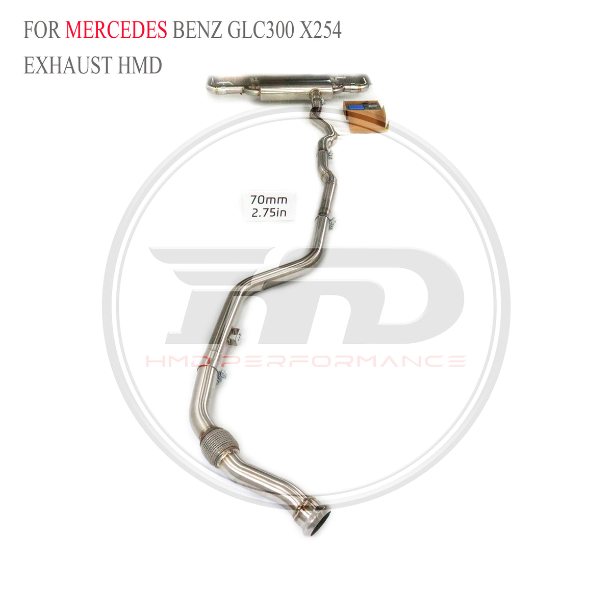 Mercedes-Benz GLC300 X254 Valved Catback SUS304 Racing Grade Exhaust System - 6