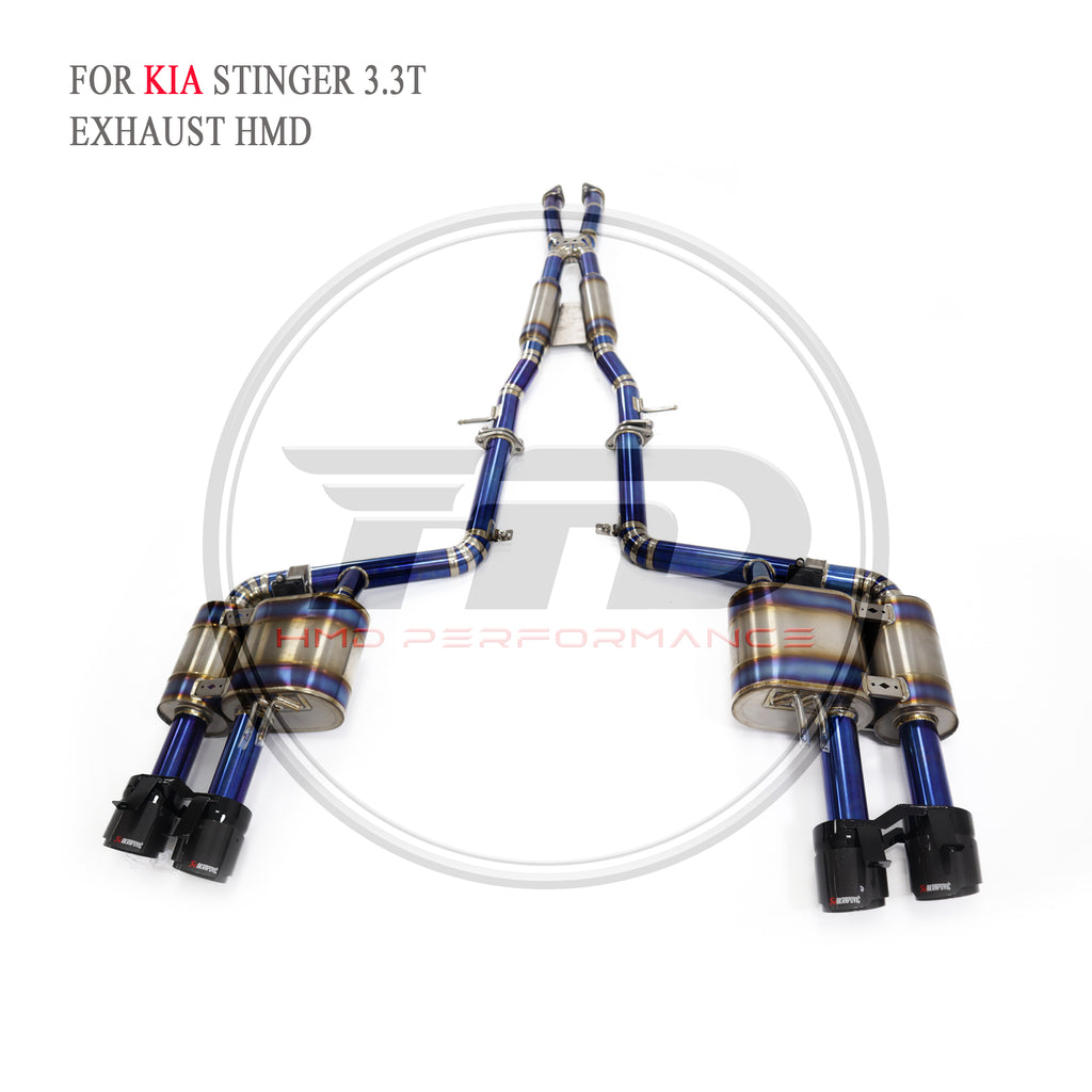 Kia Stinger 3.3T Valved Catback Titanium Racing Grade Exhaust System - 6