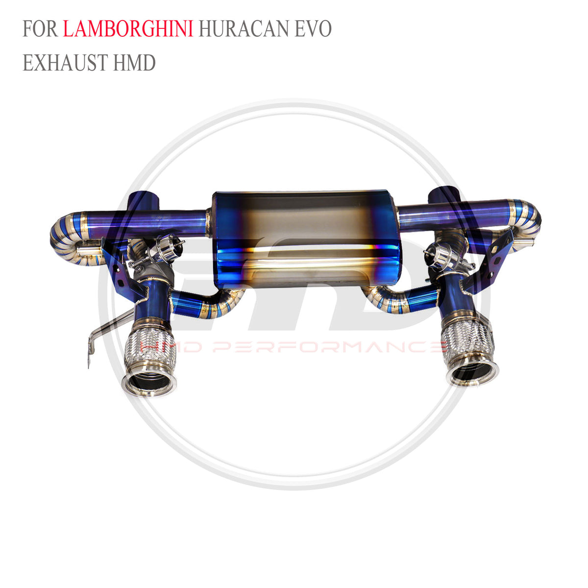 Lamborghini Huracan EVO catback Titanium Valved Sport Exhaust System - 5