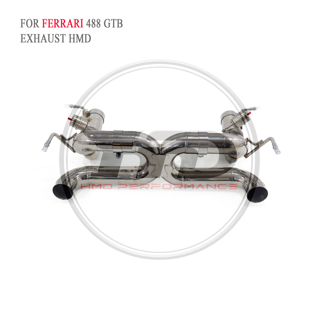 Ferrari 488 GTB catback SUS304 Sport Exhaust System - 4