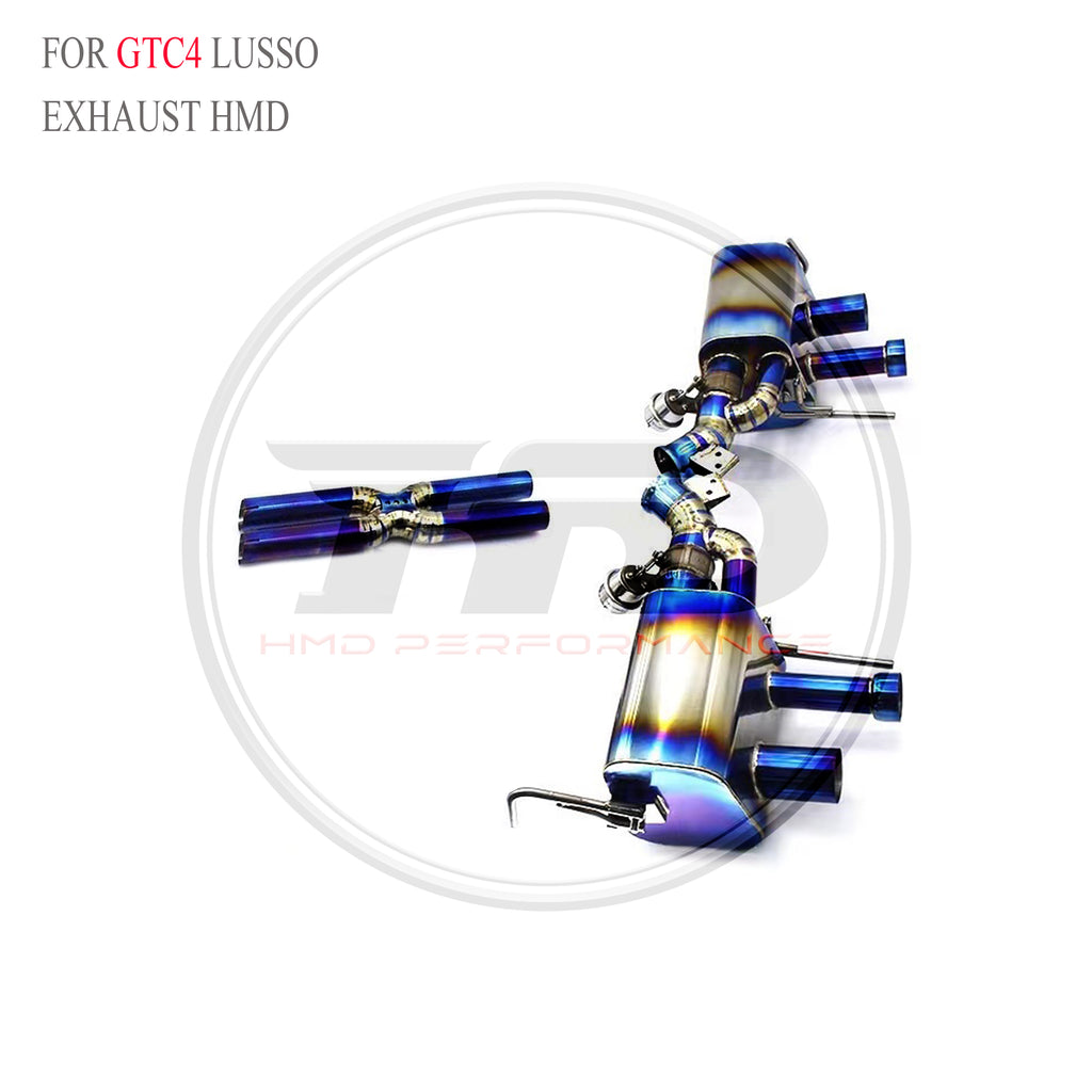 Ferrari GTC4 Lusso Valved Axle-Back Titanium Racing Grade Exhaust System - 4
