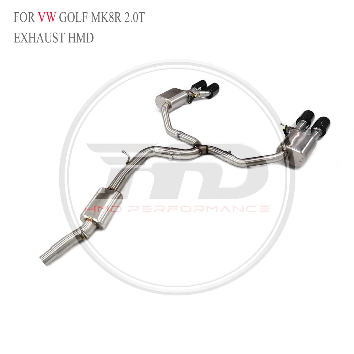 Volkswagen Golf MK8R 2.0T catback SUS304 Racing Grade Exhaust System - 4