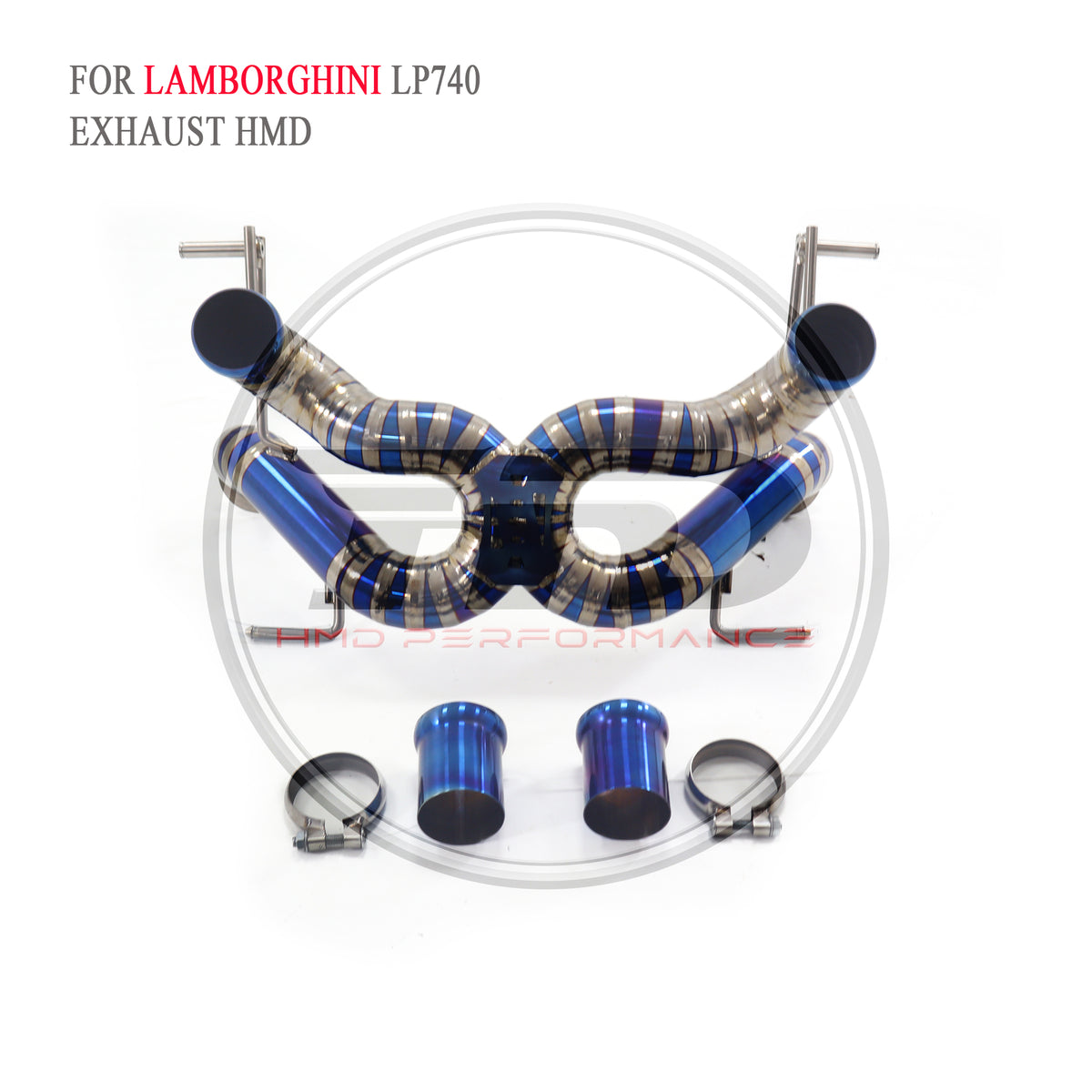 Lamborghini LP740-4 SVJ catback Titanium Straight Sport Exhaust System - 4