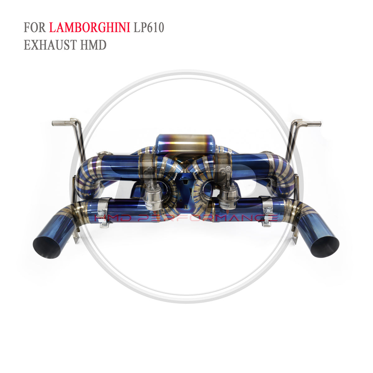 Lamborghini EVO Valved Catback Titanium Racing Grade Exhaust System - 2
