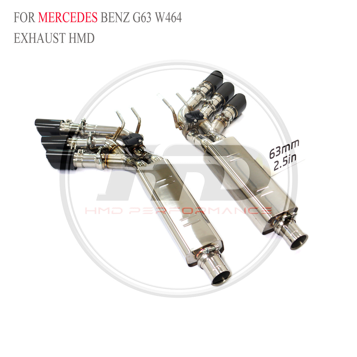 Mercedes-Benz G63 W464 Valved Catback SUS304 Racing Grade Exhaust System - 4