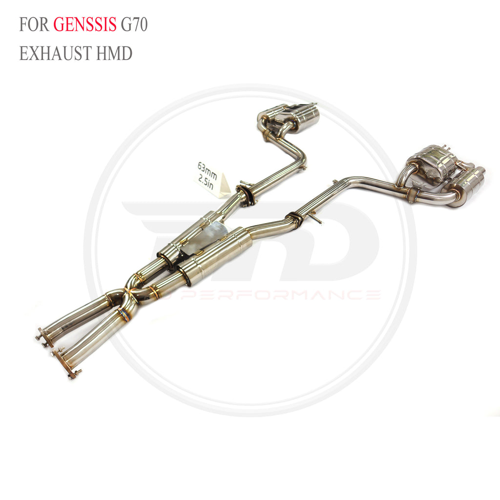 Genesis Genssis G70 3.3T catback SUS304 Valved Sport Exhaust System - 5