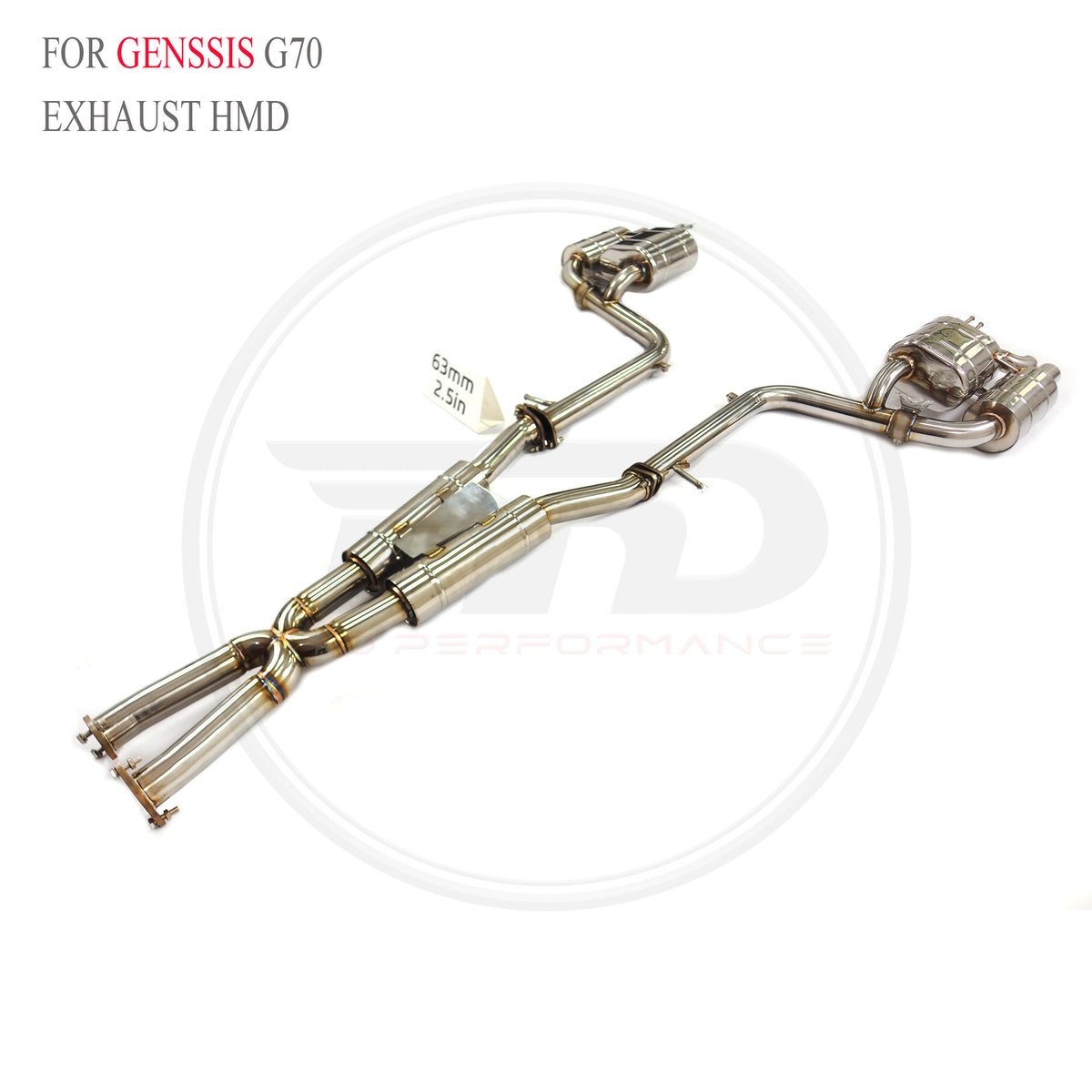 Genesis Genssis G70 3.3T catback SUS304 Valved Sport Exhaust System - 5