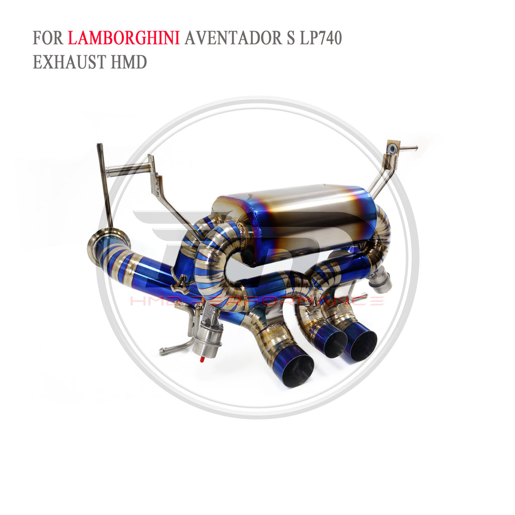 Lamborghini Aventador S LP740-4 Valved Catback Titanium Racing Grade Exhaust System - 2