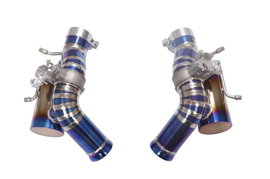 Ferrari 296 Valved Axle-Back Titanium Racing Grade Exhaust System - 1