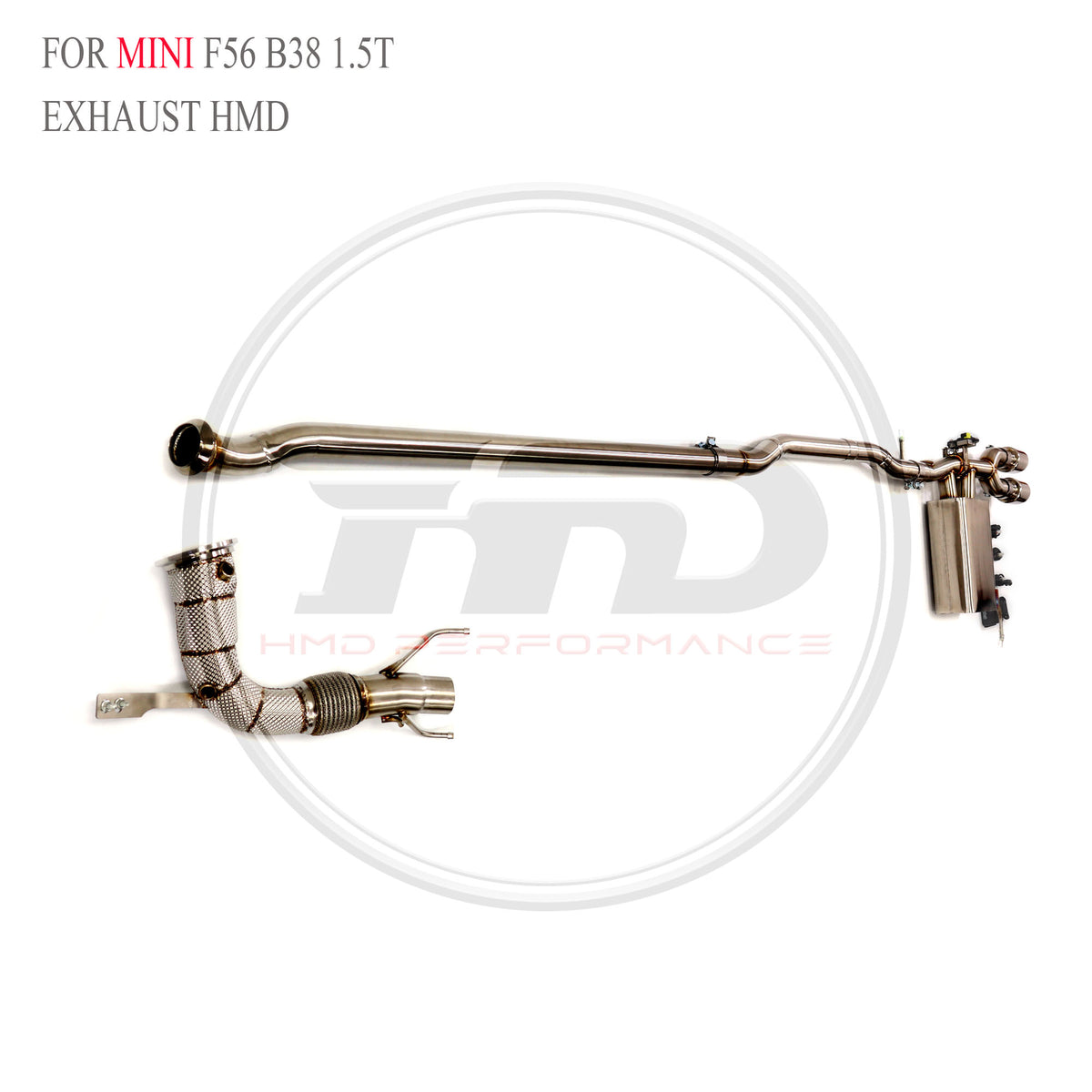 MINI F56 B38 1.5T catback SUS304 Racing Grade Exhaust System - 5