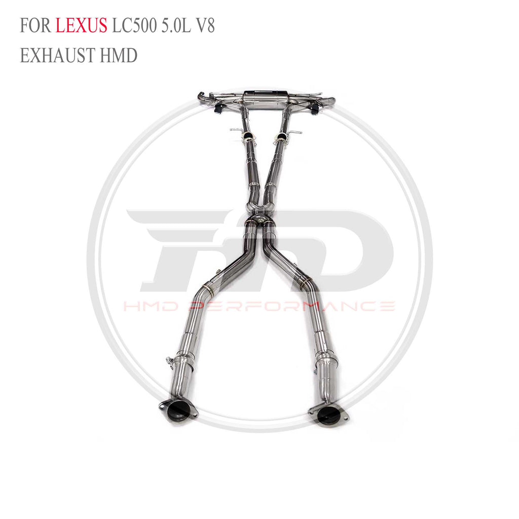 Lexus LC500 5.0L V8 catback SUS304 Racing Grade Exhaust System - 4