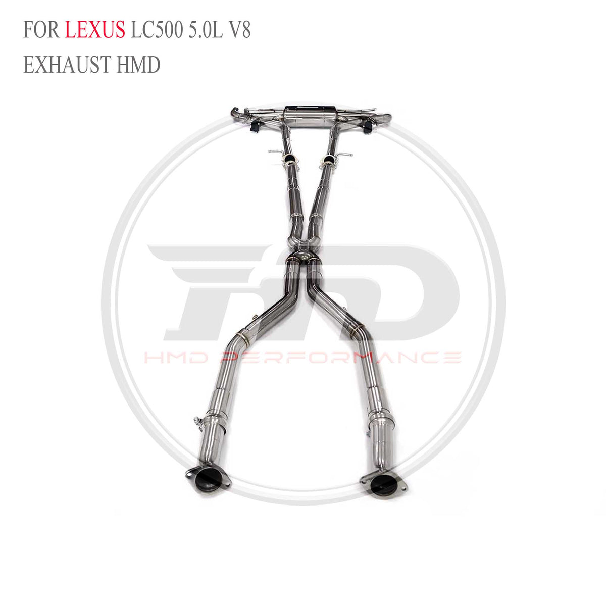 Lexus LC500 5.0L V8 catback SUS304 Racing Grade Exhaust System - 4