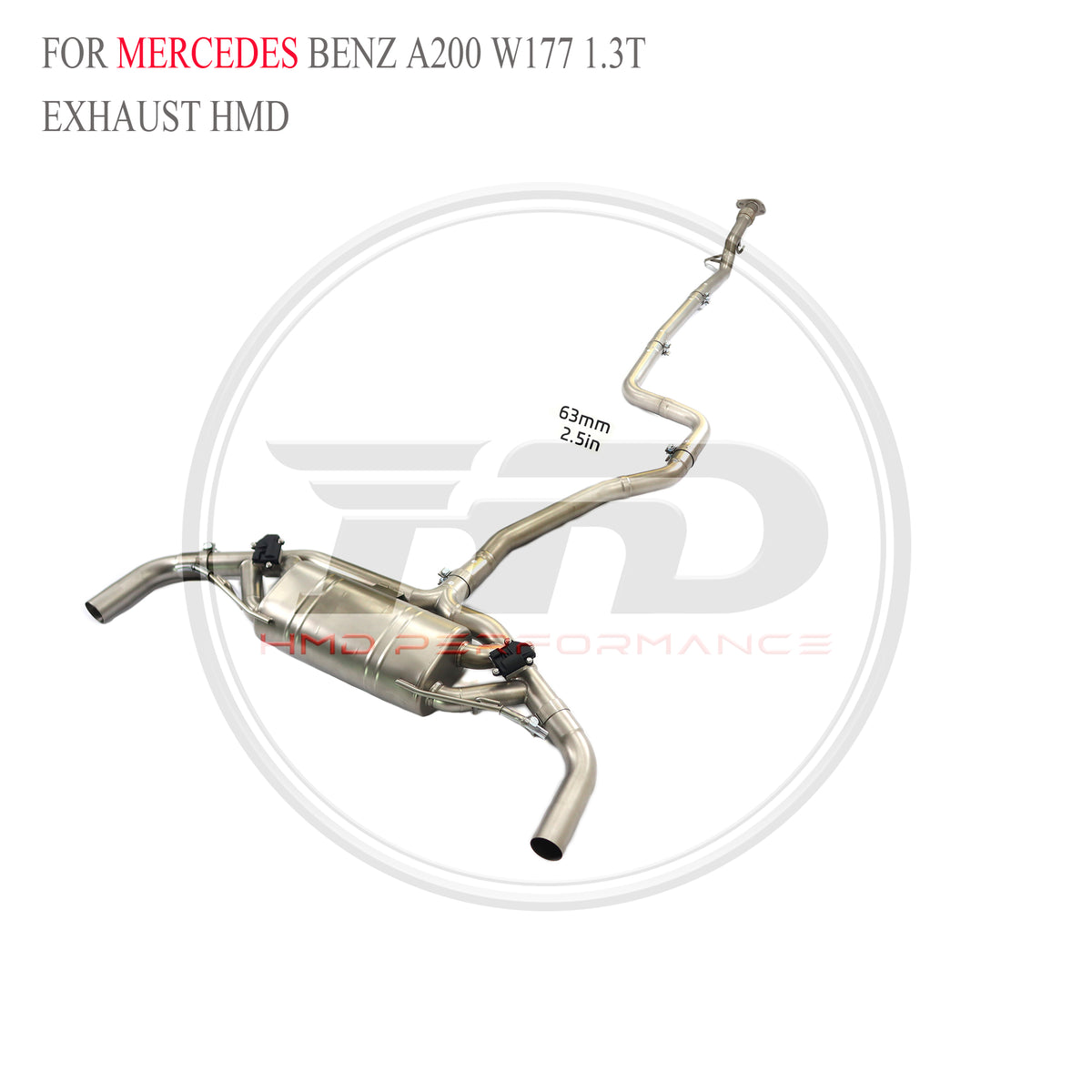Mercedes-Benz A200 W177 1.3T catback SUS304 Sport Exhaust System - 6