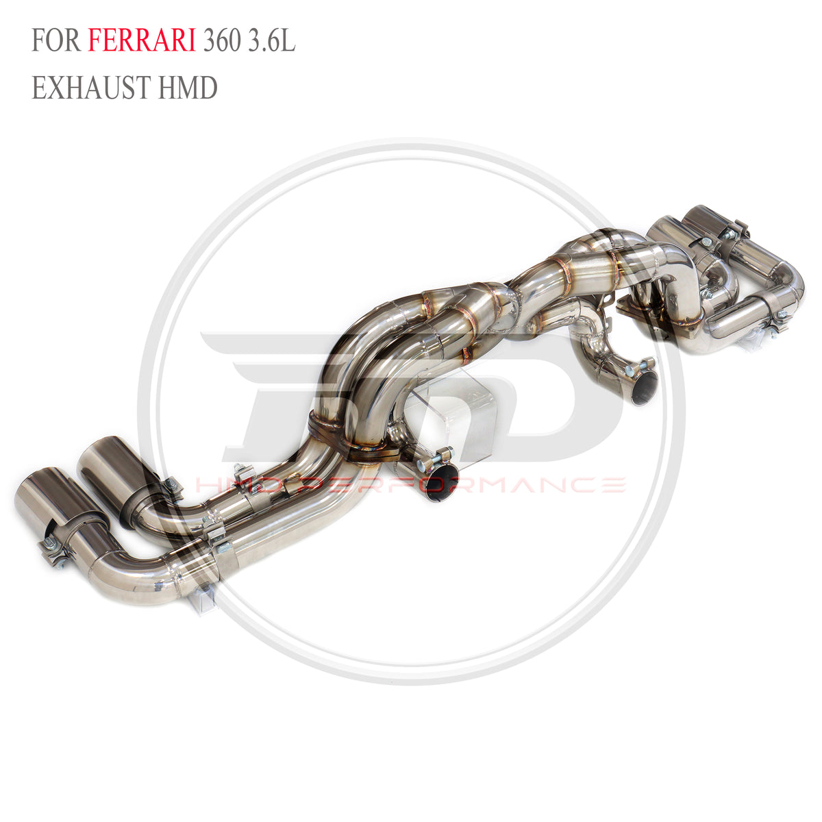 Ferrari 360 3.6L catback SUS304 Straight Sport Exhaust System - 3