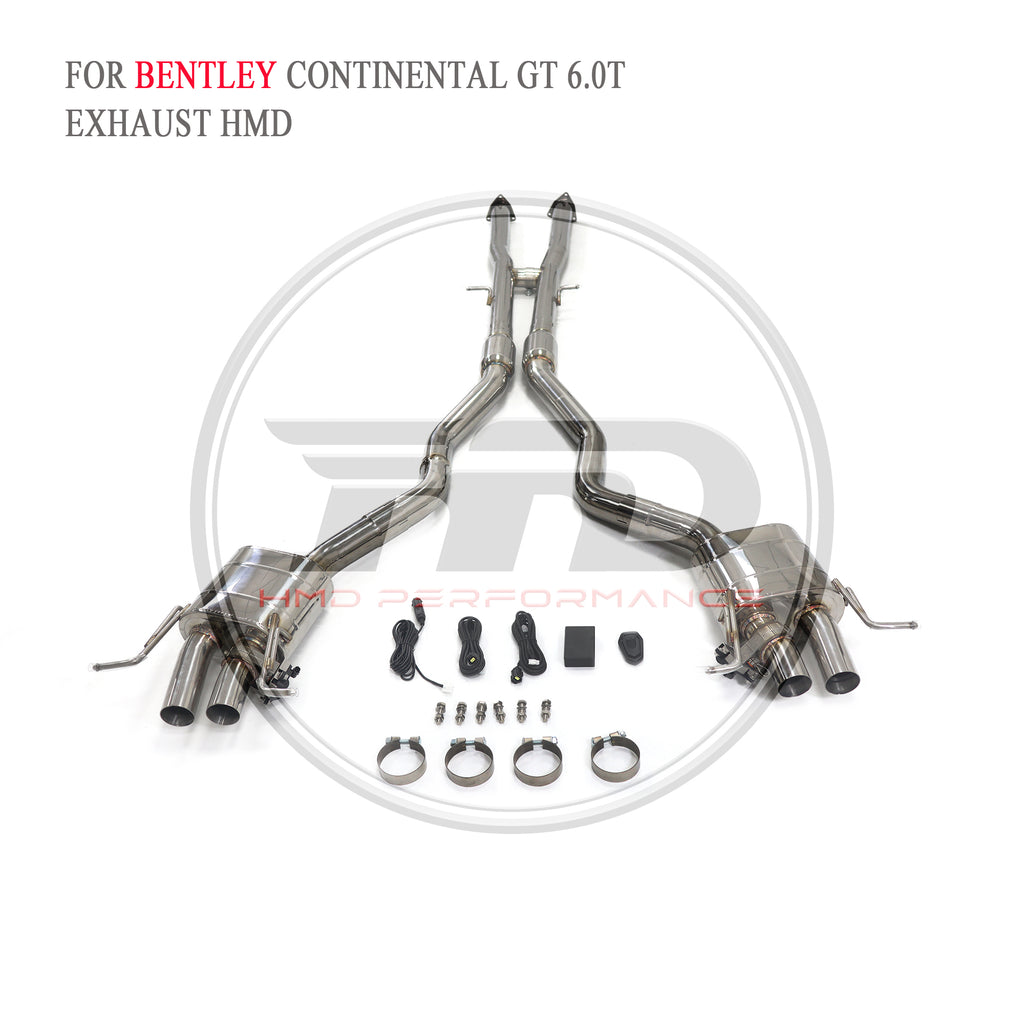 Bentley Continental GT 6.0T catback SUS304 Racing Grade Exhaust System - 4