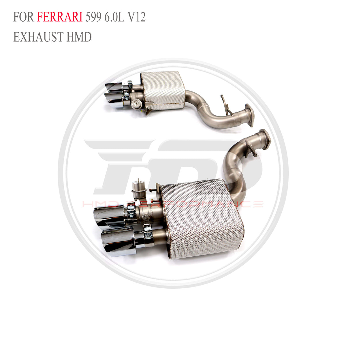 Ferrari 599 6.0L V12 catback SUS304 Racing Grade Exhaust System - 3