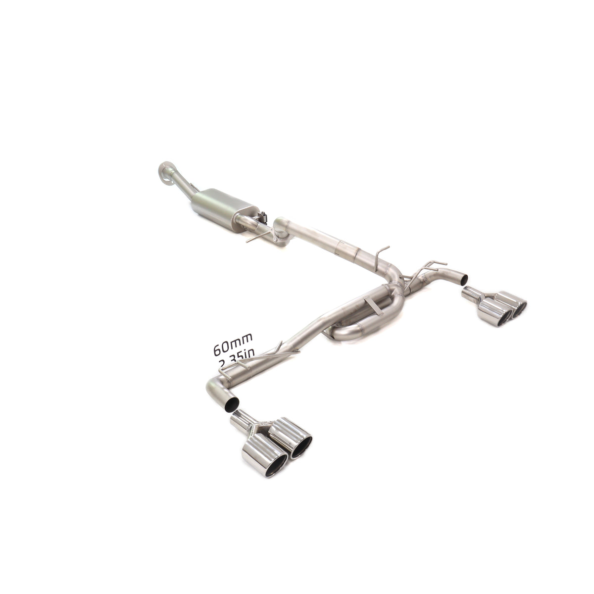 Hummer H2 6.2L catback SUS304 Sport Exhaust System - 1