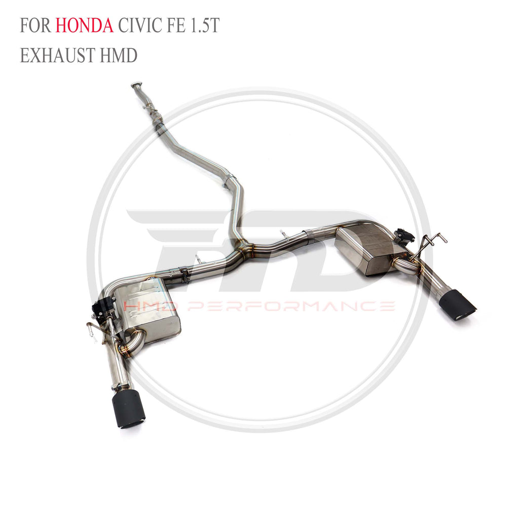 Honda Civic FE 1.5T catback SUS304 Racing Grade Exhaust System - 3