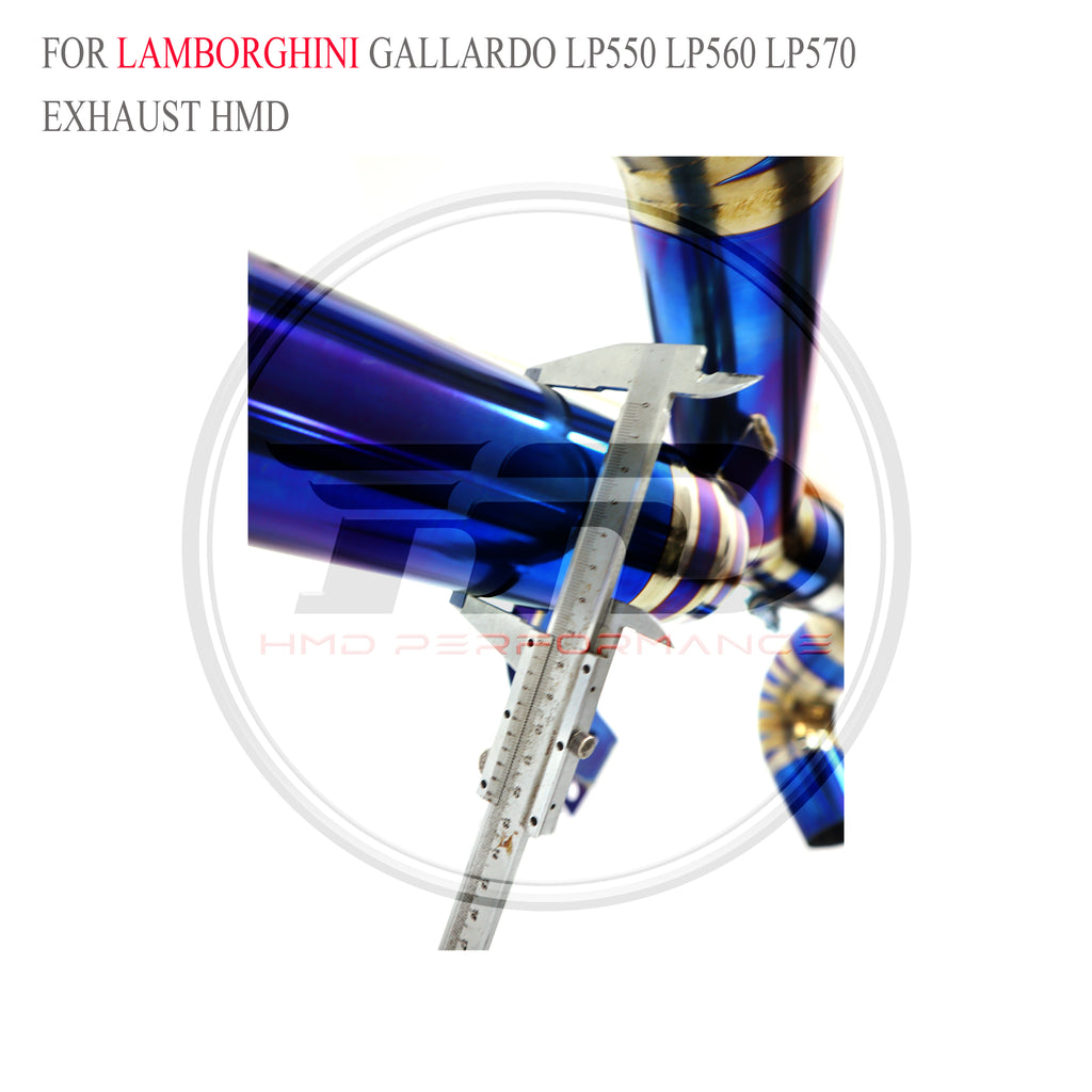 Lamborghini Gallardo LP550 LP560 LP570 Straight Catback Titanium Racing Grade Exhaust Syst - 2