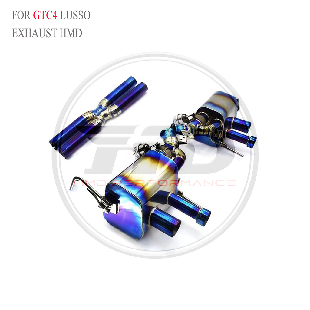 Ferrari GTC4 Lusso Valved Axle-Back Titanium Racing Grade Exhaust System - 5