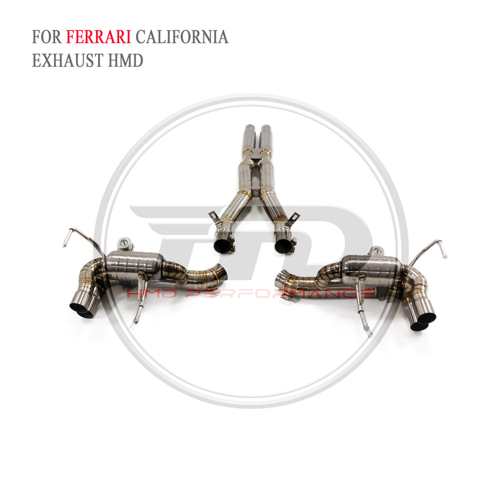 Ferrari california X catback with X pipe Titanium Valved Sport Exhaust System - 4
