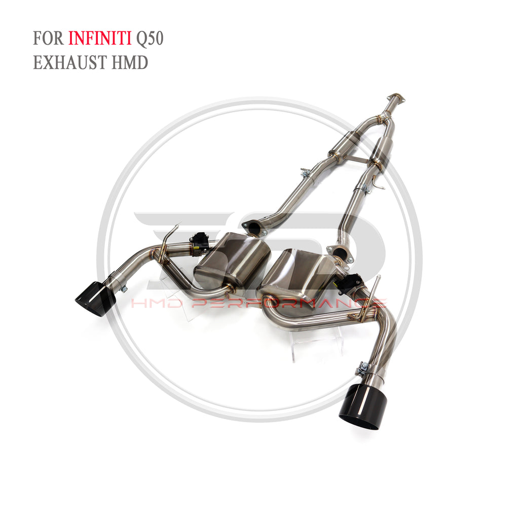 Infiniti Q50 catback SUS304 Racing Grade Exhaust System - 3