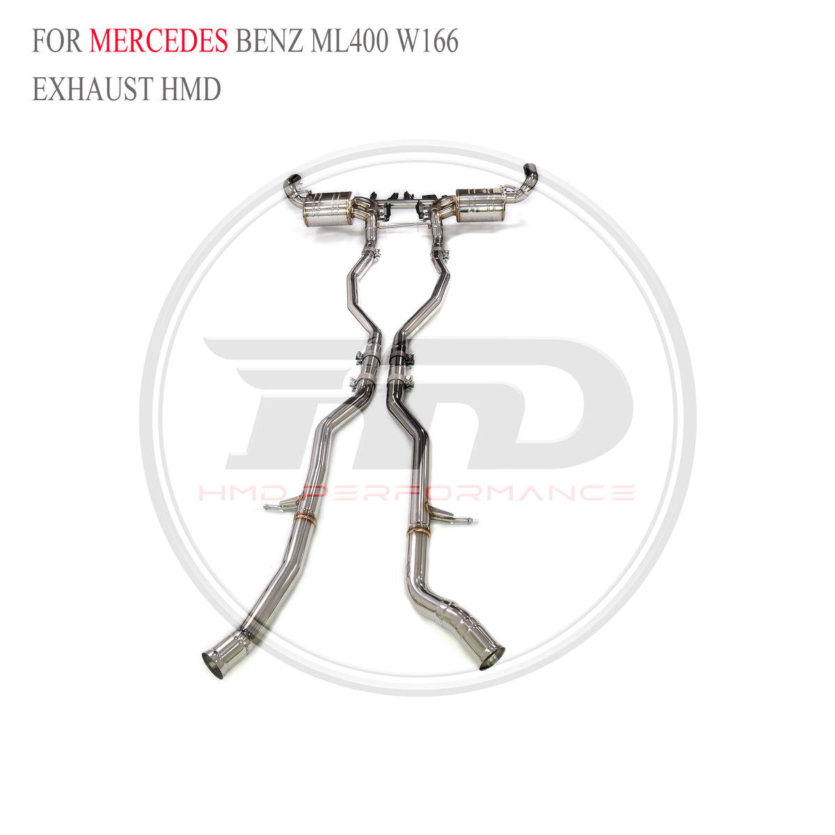 Mercedes-Benz ML400 W166 Valved Catback SUS304 Racing Grade Exhaust System - 6