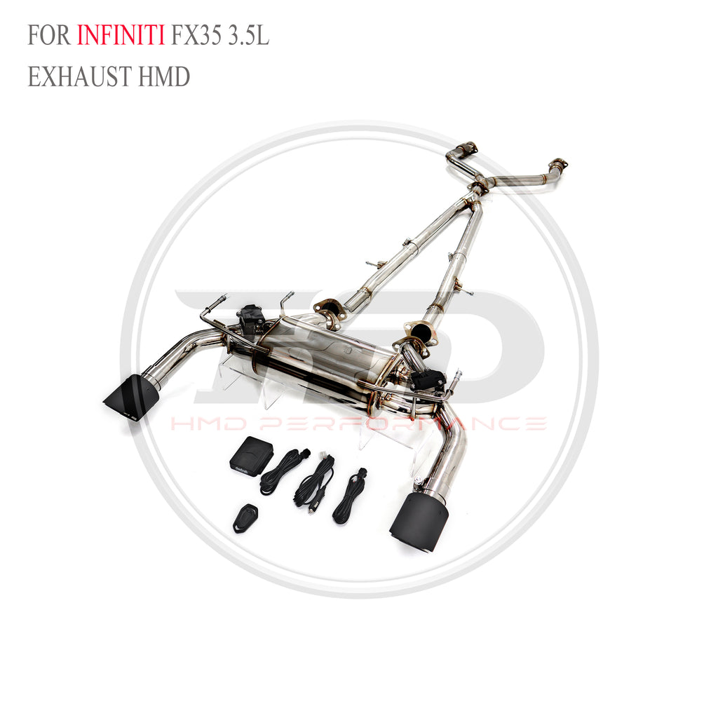 Infiniti FX35 3.5L catback SUS304 Racing Grade Exhaust System - 4