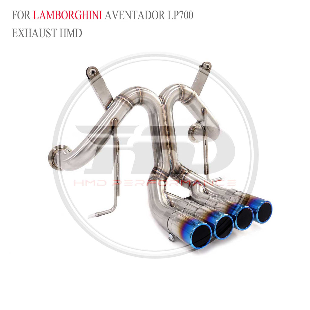 Lamborghini Aventador LP700 catback SUS304 Straight Sport Exhaust System - 3