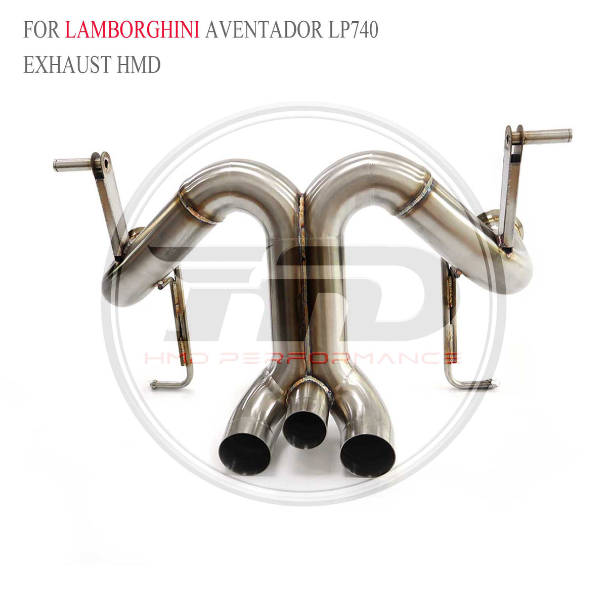 Lamborghini Aventador LP740 catback SUS304 Straight Sport Exhaust System - 3