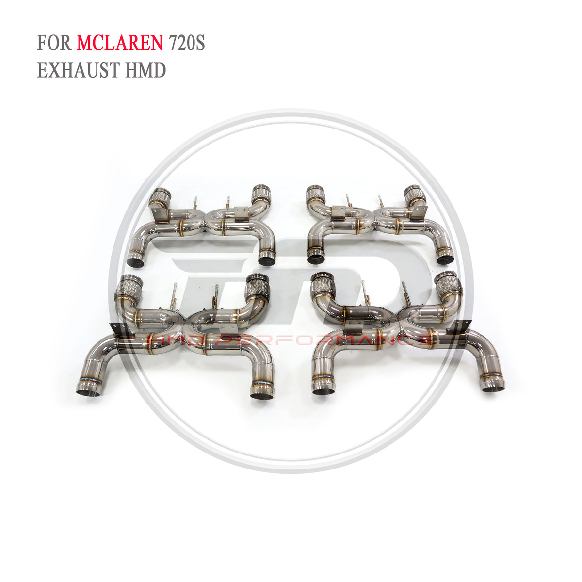 McLaren 720S catback SUS304 Straight Sport Exhaust System - 4