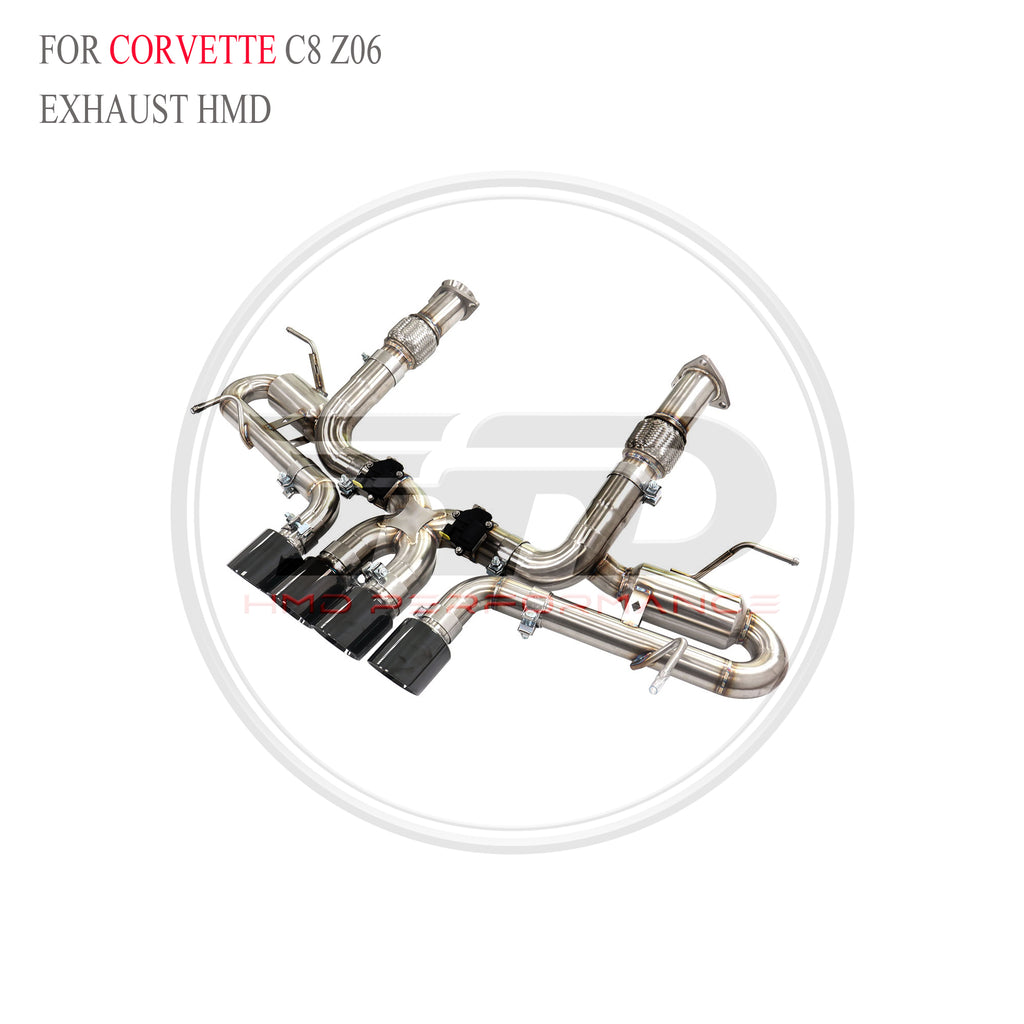 Corvette C8 Z06 Valved Catback SUS304 Racing Grade Exhaust System - 4
