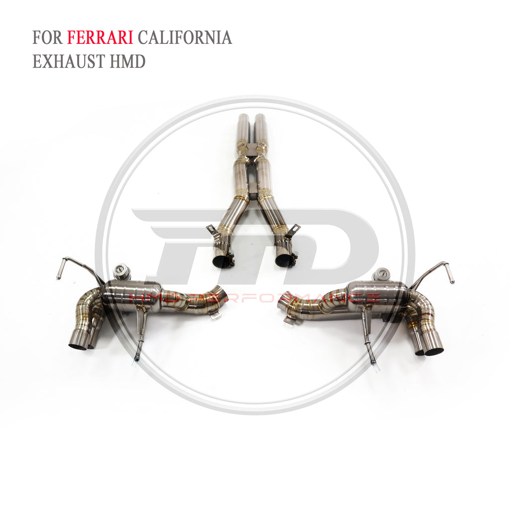 Ferrari california X catback with X pipe Titanium Valved Sport Exhaust System - 2