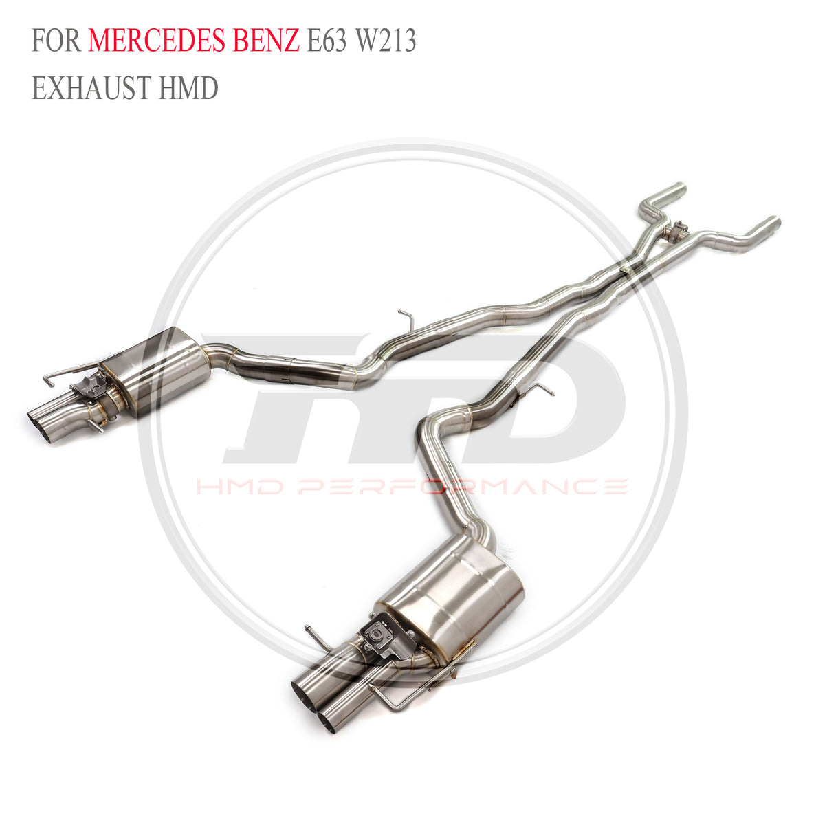 Mercedes-Benz E63 W213 catback SUS304 Valved Sport Exhaust System - 2