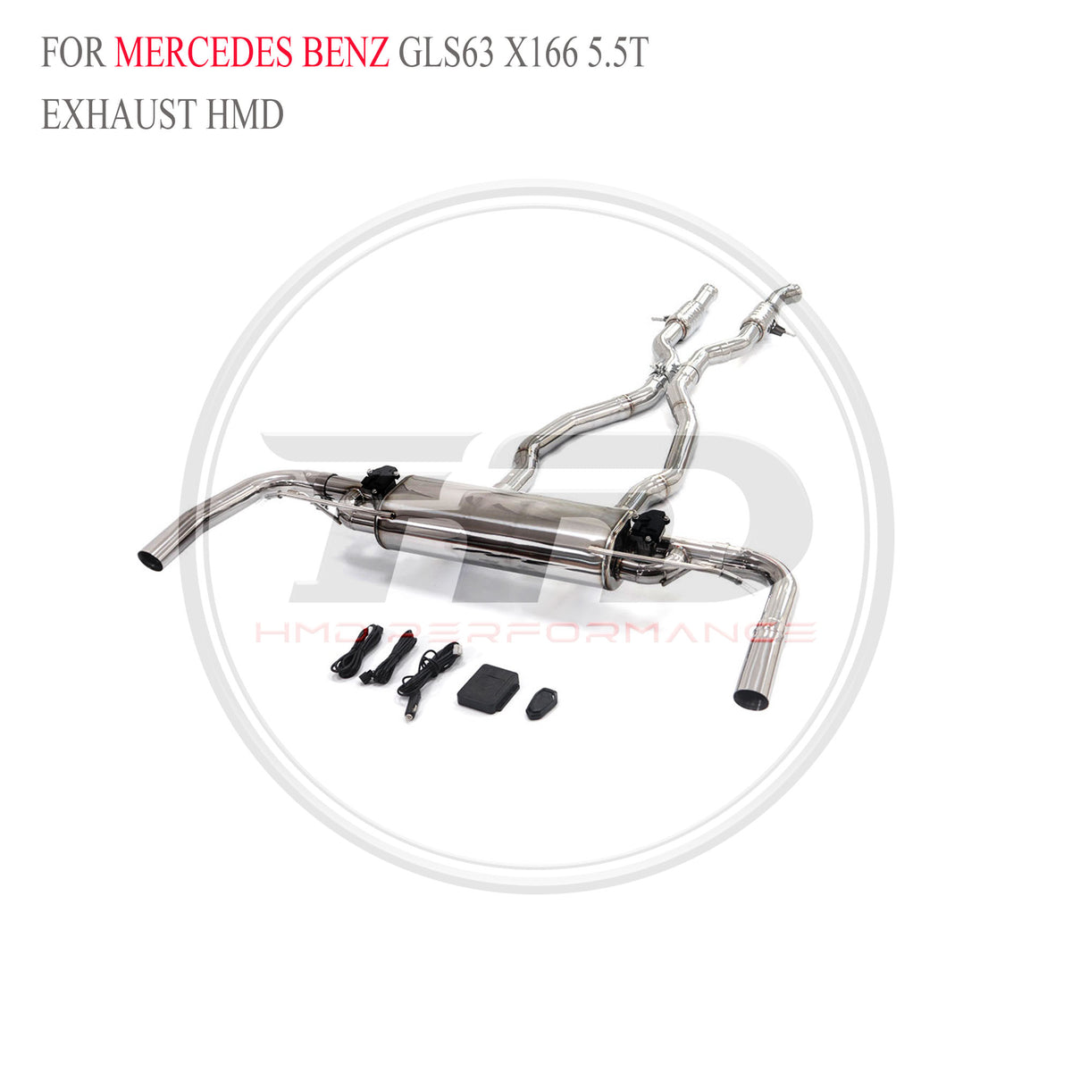 Mercedes-Benz GLS63 X166 5.5T catback SUS304 Racing Grade Exhaust System - 5