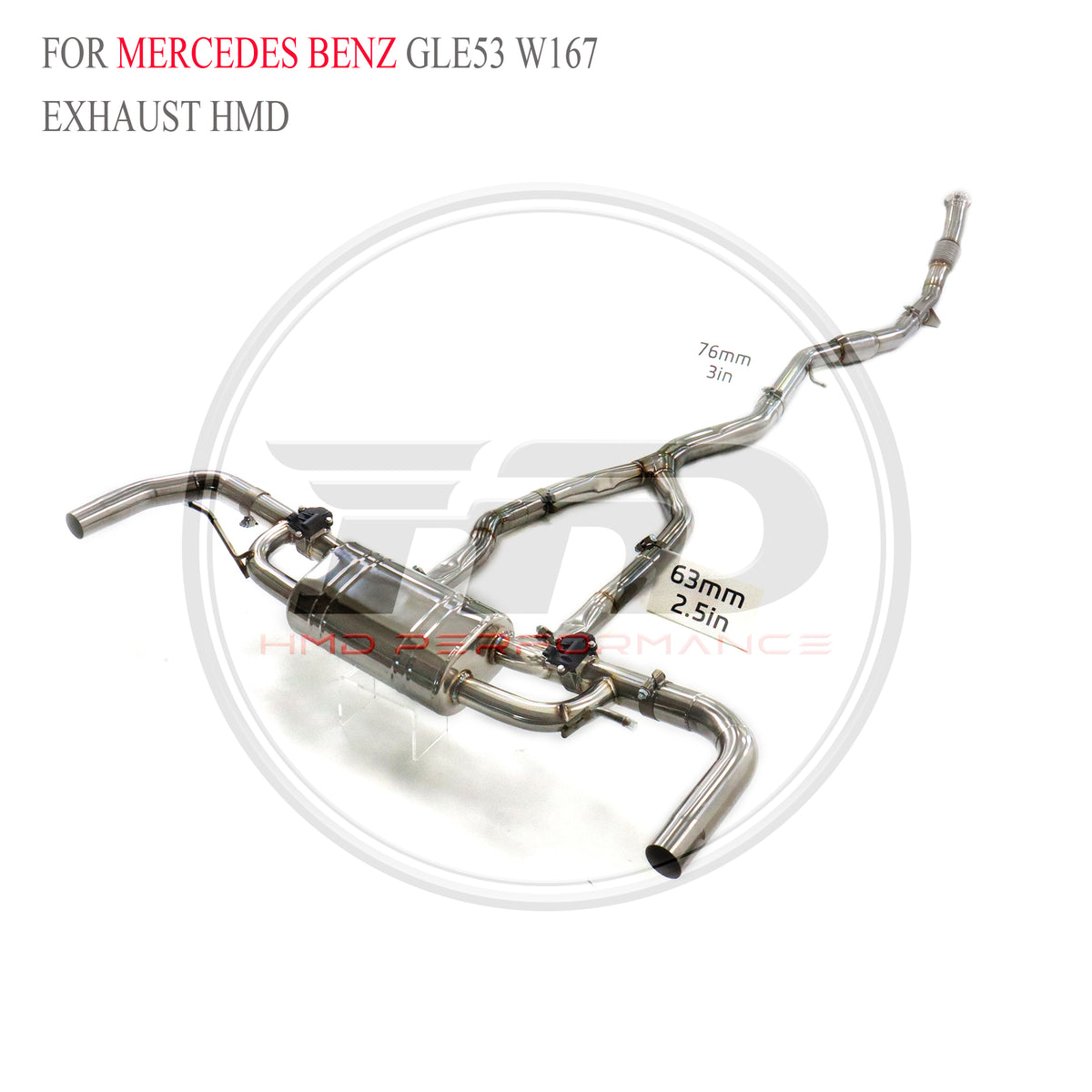 Mercedes-Benz GLE53 W167 Valved Catback SUS304 Racing Grade Exhaust System - 2