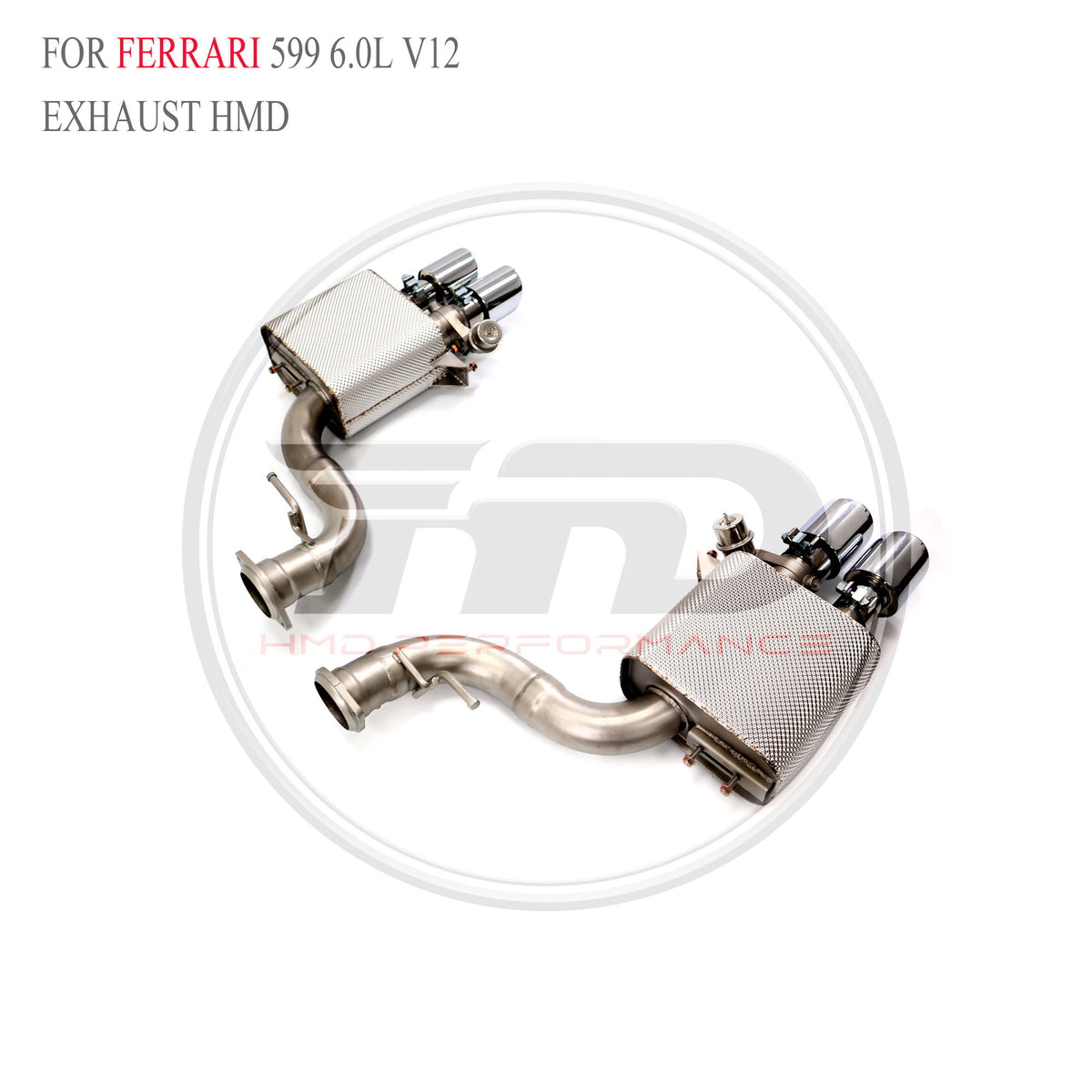 Ferrari 599 6.0L V12 catback SUS304 Racing Grade Exhaust System - 4