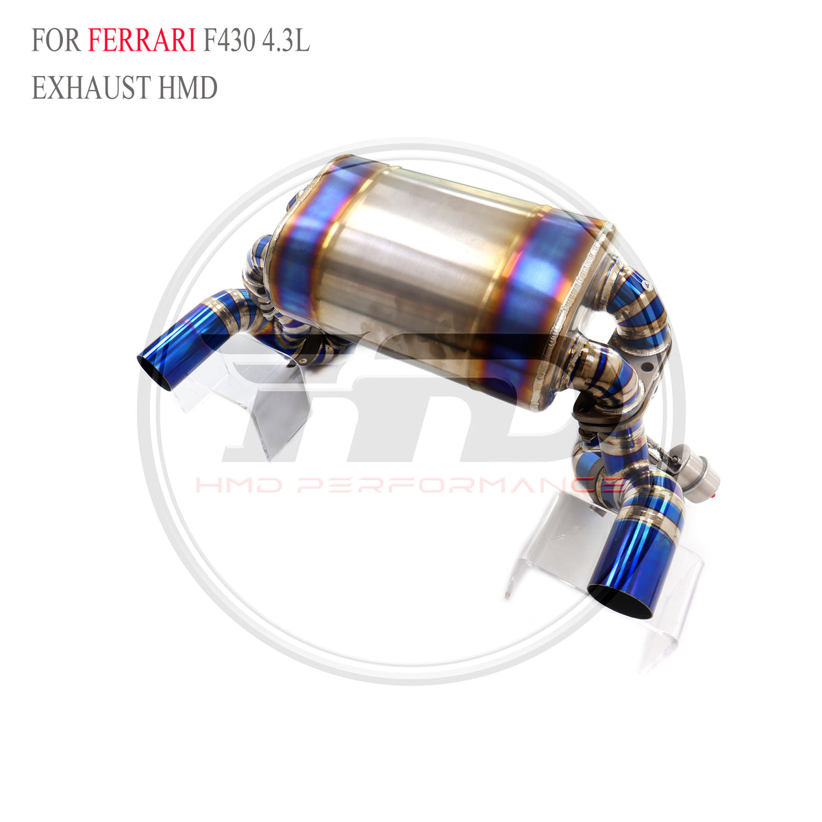 Ferrari F430 4.3L Valved Axle-Back Titanium Racing Grade Exhaust System - 5