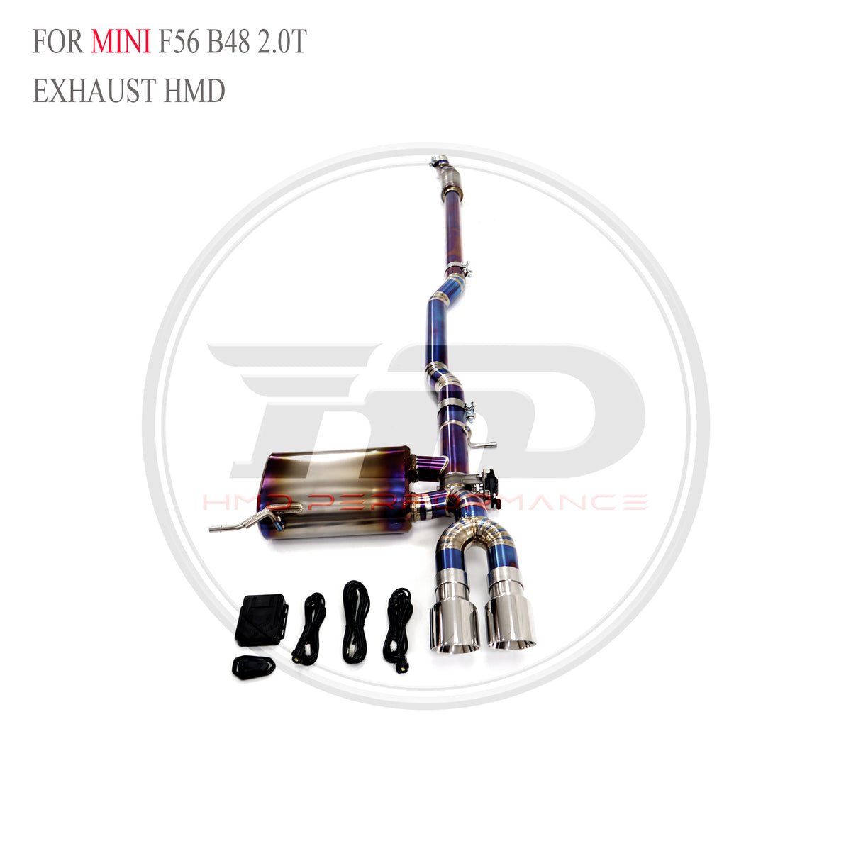 MINI F56 B48 2.0T catback Titanium Sport Exhaust System - 6