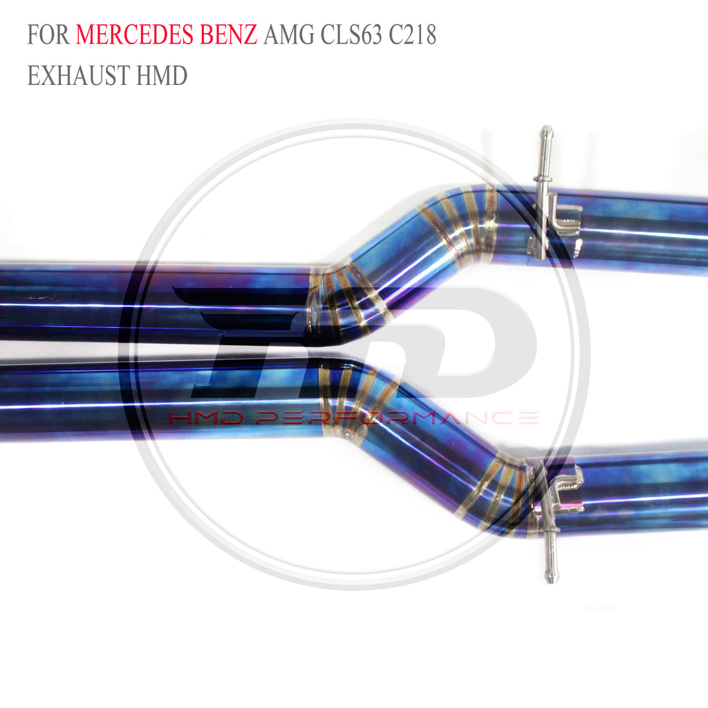 Mercedes-Benz AMG CLS63 C218 Valved Catback Titanium Racing Grade Exhaust System - 6
