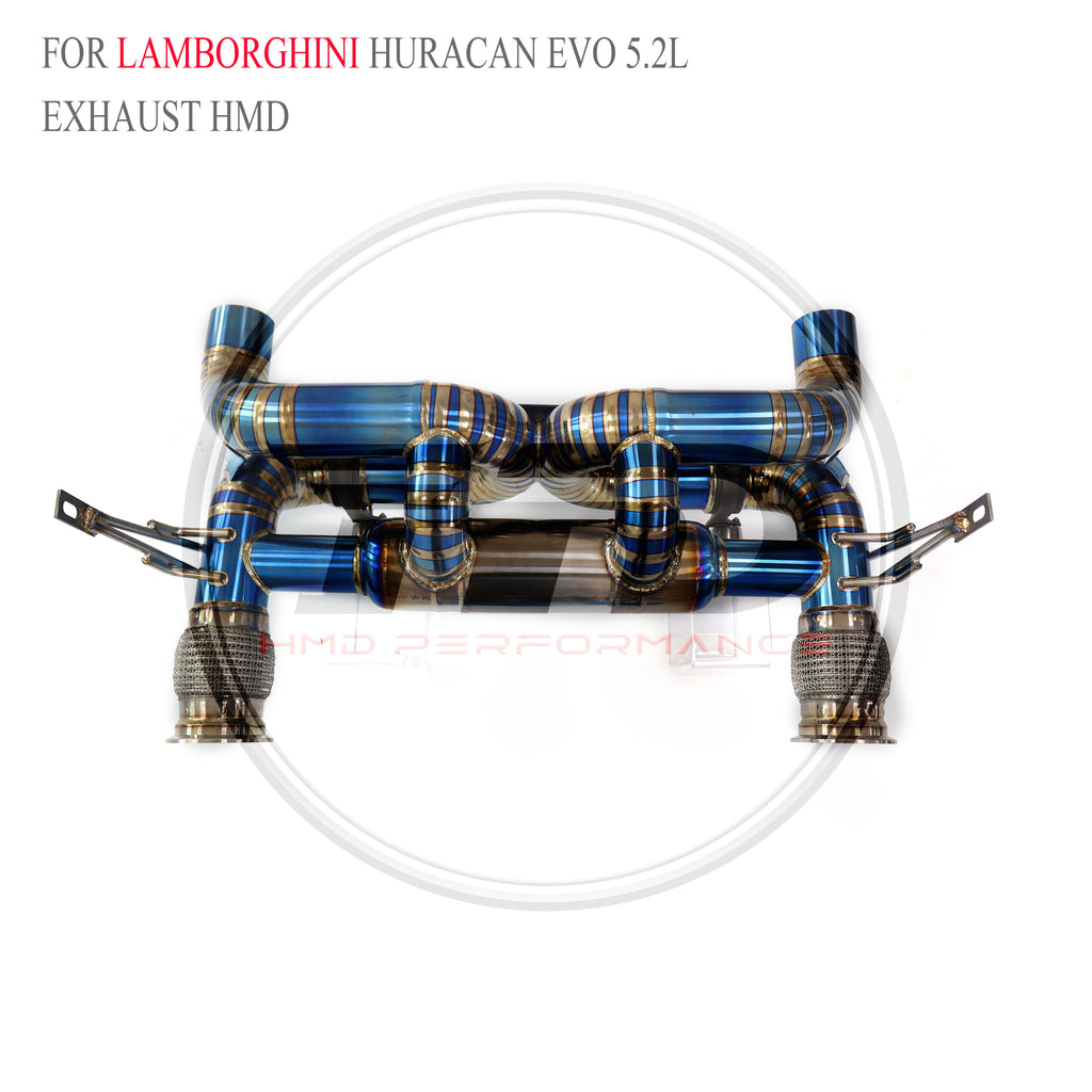 Lamborghini Huracan EVO 5.2L catback Titanium Valved Sport Exhaust System - 6