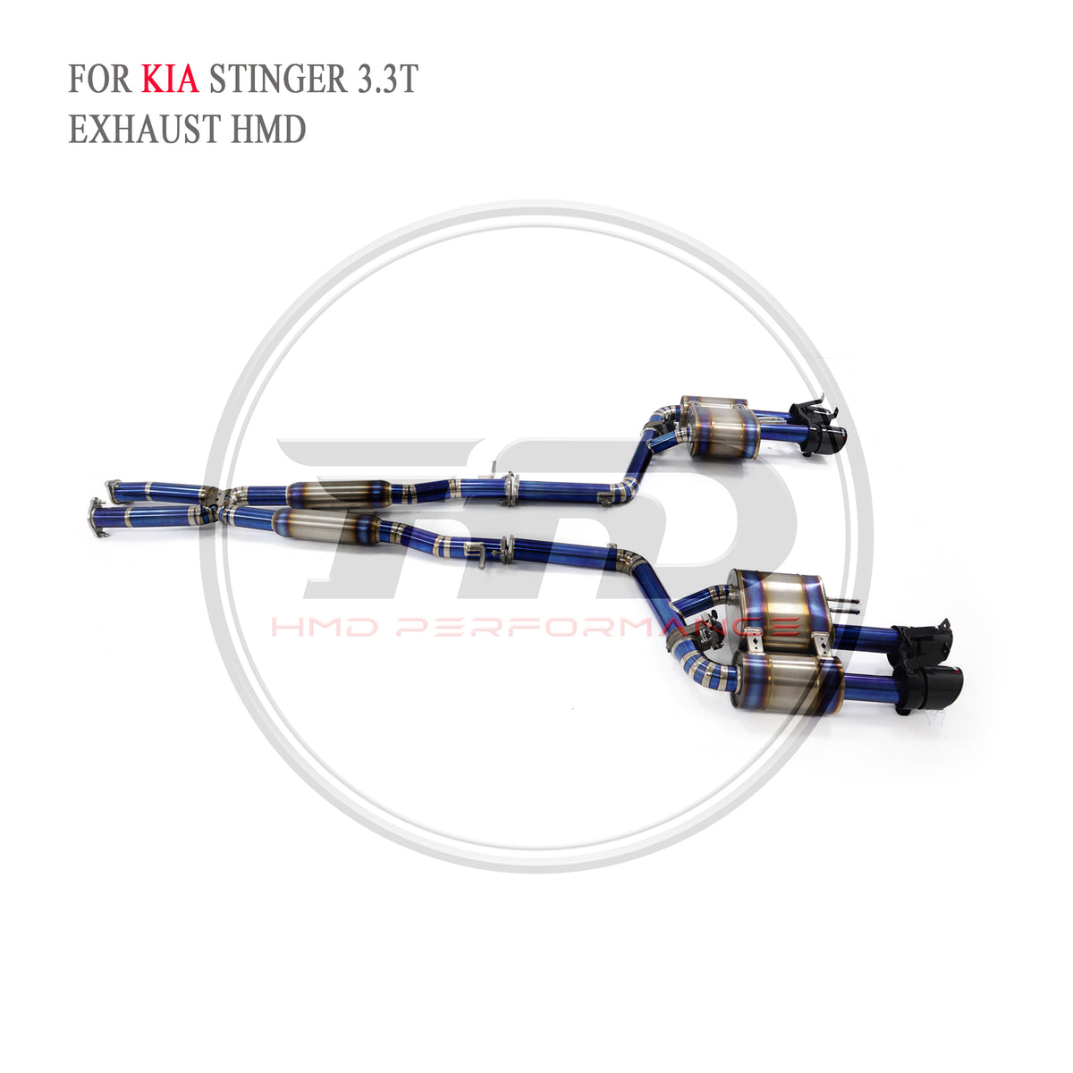 Kia Stinger 3.3T Valved Catback Titanium Racing Grade Exhaust System - 2