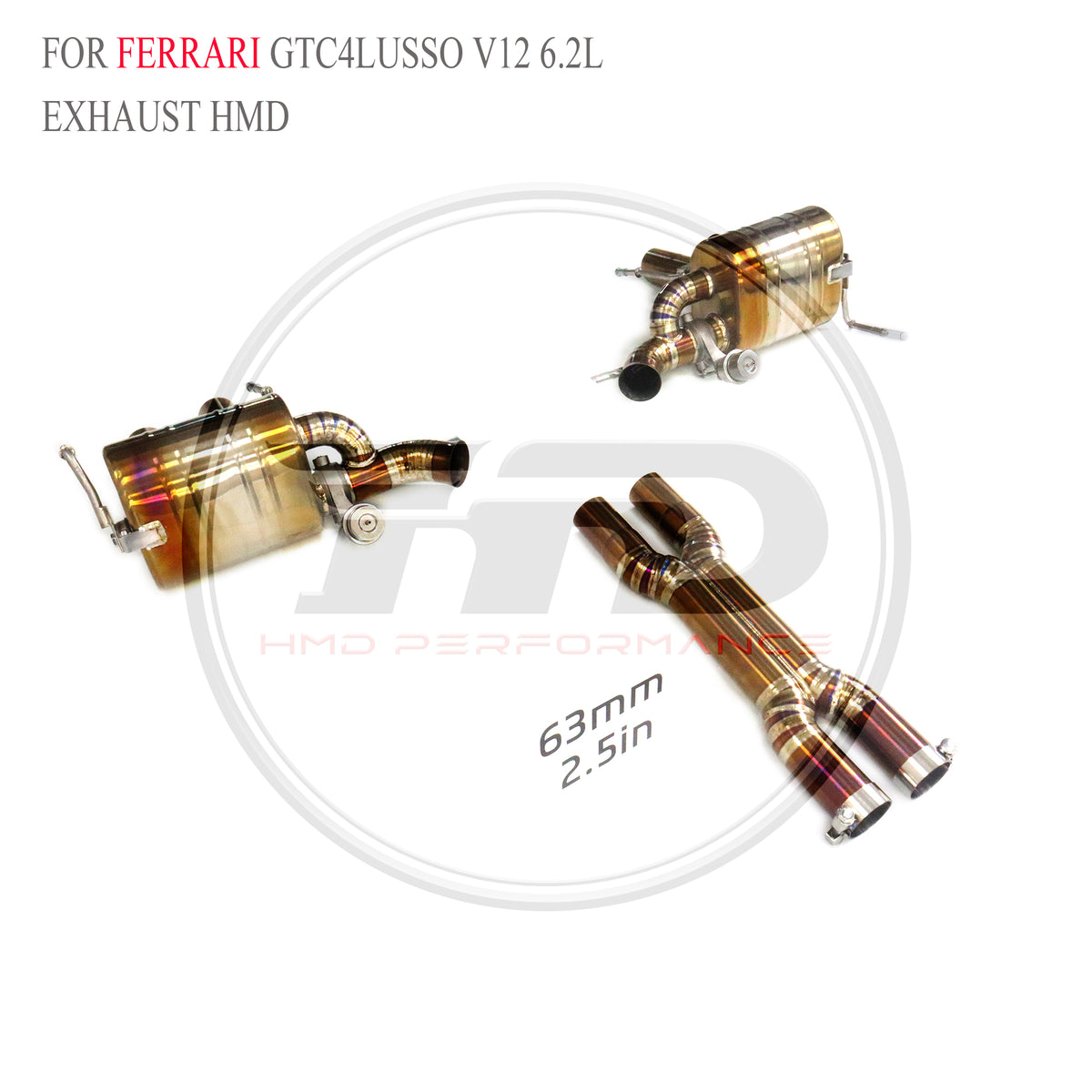 Ferrari GTC4Lusso V12 6.2L catback Titanium Valved Sport Exhaust System - 5
