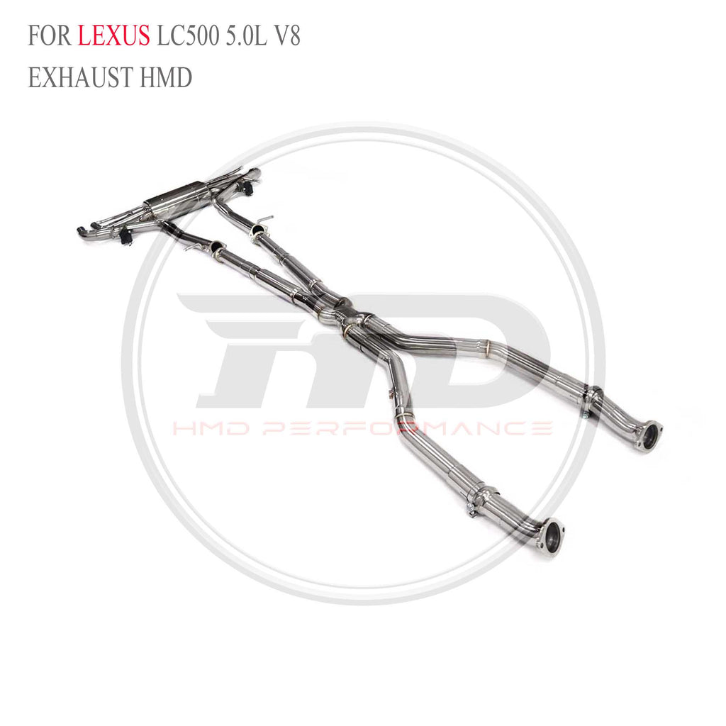 Lexus LC500 5.0L V8 catback SUS304 Racing Grade Exhaust System - 6