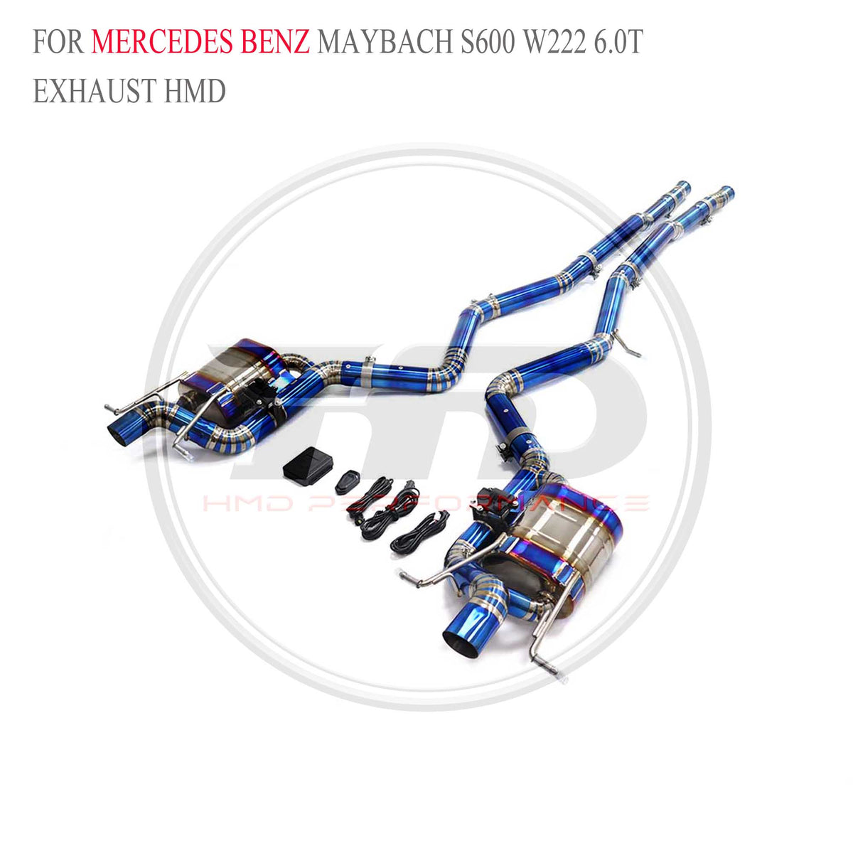 Mercedes-Benz Maybach S600 W222 6.0T catback Titanium Sport Exhaust System - 4