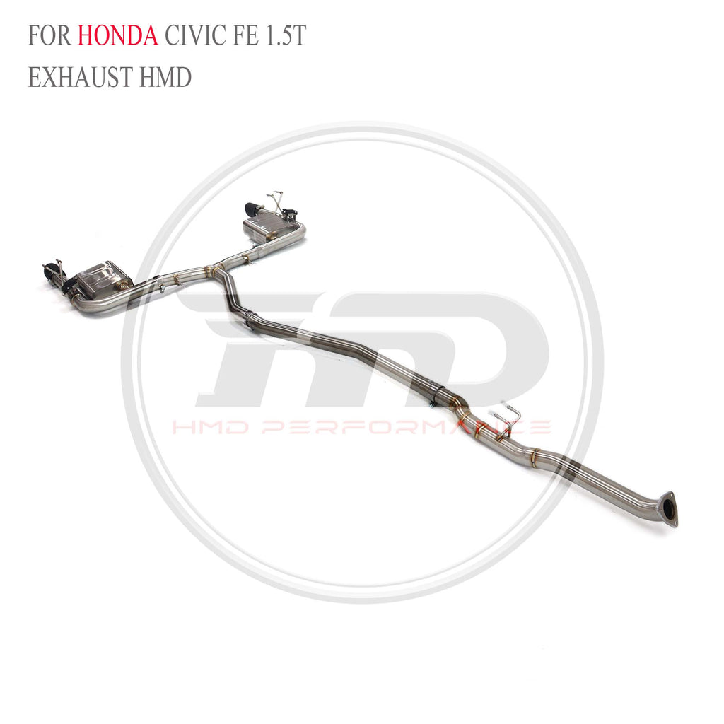 Honda Civic FE 1.5T catback SUS304 Racing Grade Exhaust System - 5